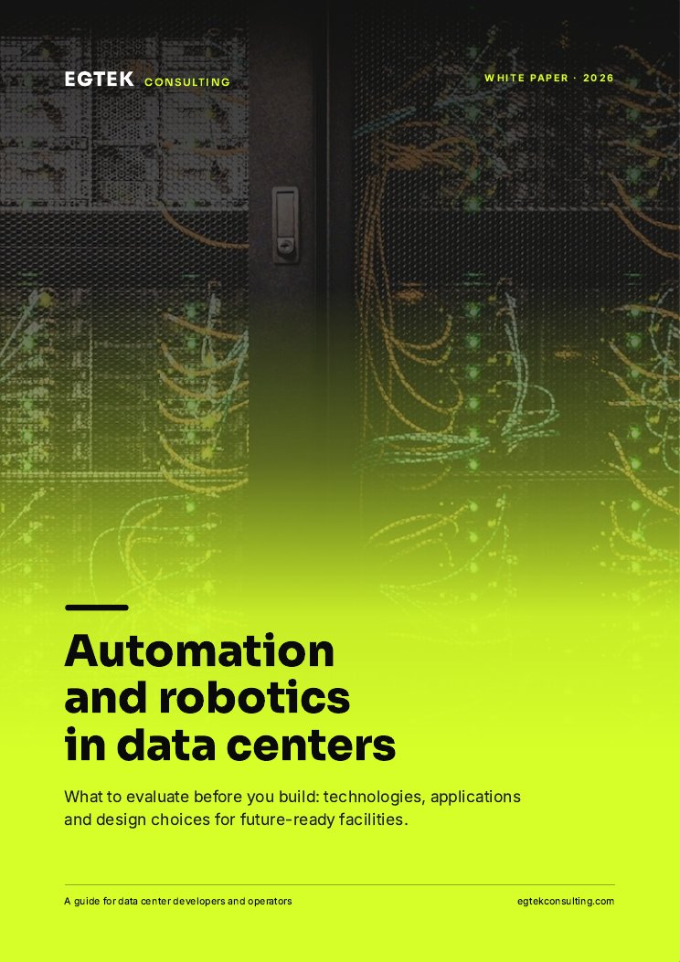 Automation and robotics in data centers